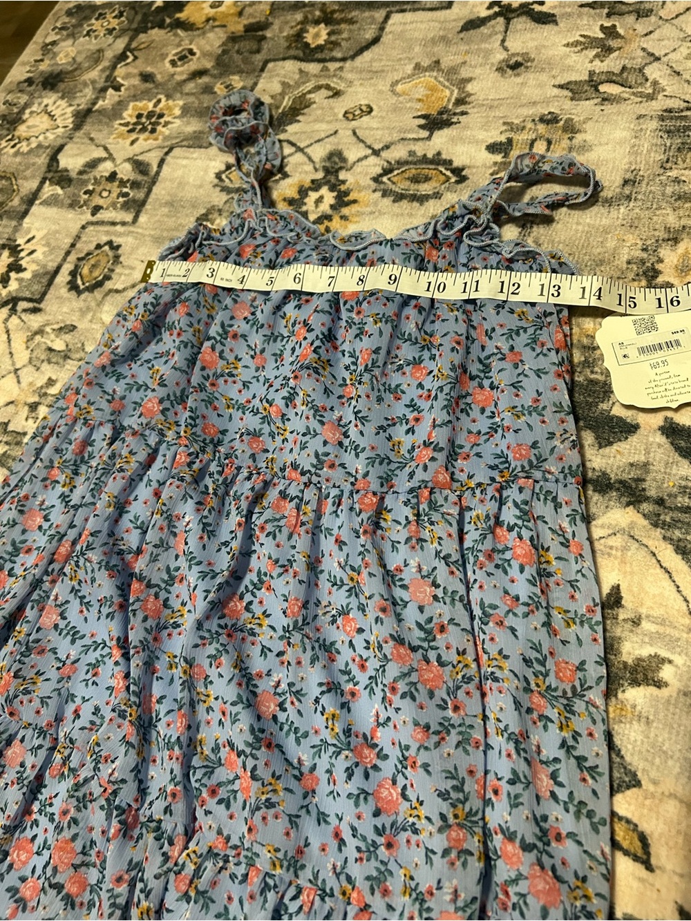 Altar’d State Blue Floral Mini Dress – Size M (NWT) - Picture 5 of 7